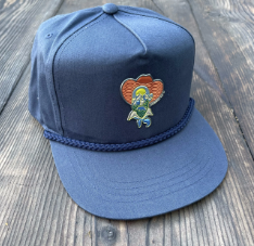 CL040 Cowboy Sh*t Cap- Flat Brim- Speedy Creek 3D Patch- Navy