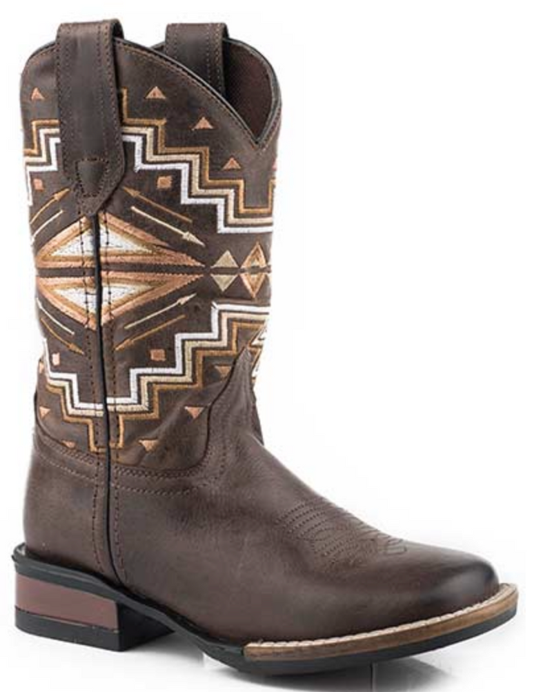 CL09-018-0912-2939 Cowboy Roper Boots Kid
