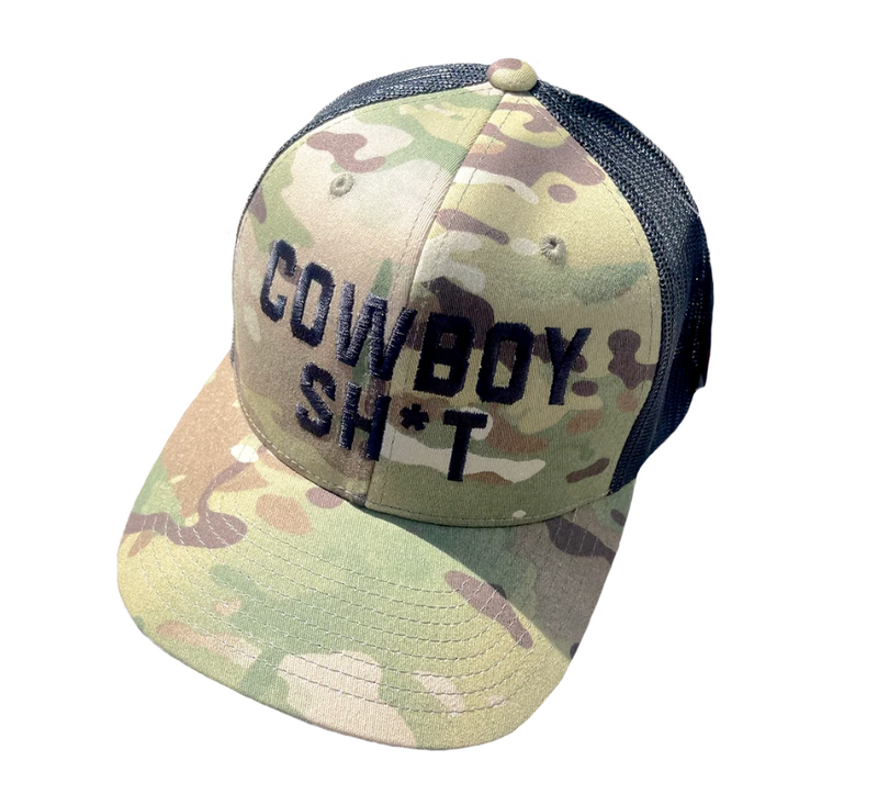 CL035 Cowboy Sh*t Cap- Camo