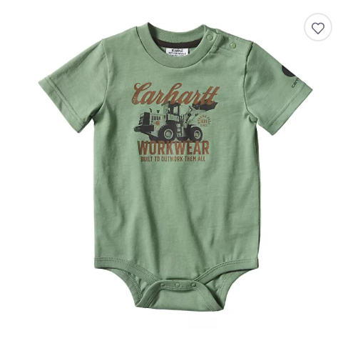 CLCA6160-12 M-ShGreen Bodyshirt Carhartt Workwear Logo