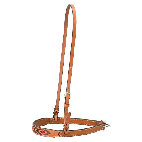 TK45-0234 Noseband Turq Cross Lt Oil