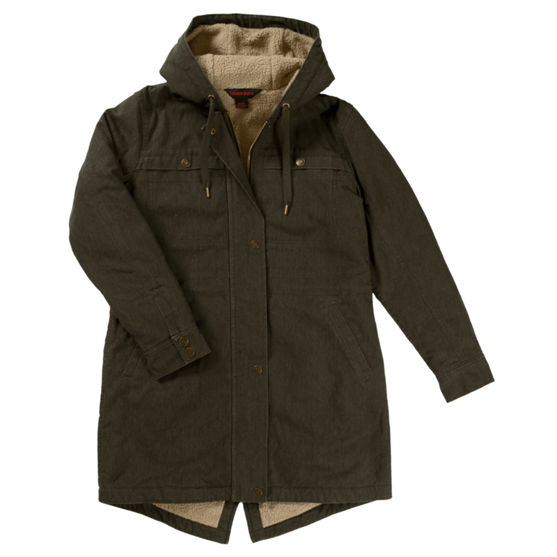 CLWJ201 Women's Sherpa Lined Jacket Olive Green