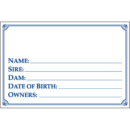 ACXKH2450065 Sign Show Stall  Dry Erase Pedigree