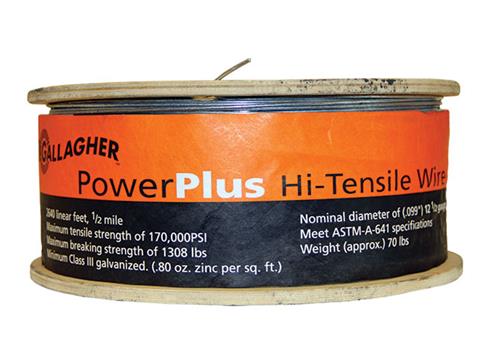 FEGA303 Gallagher 1/2 mile Hi-Tensile Wire Wood Spool