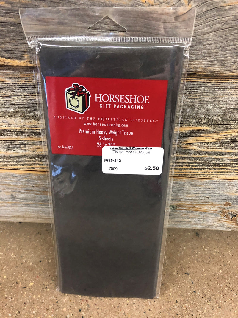 BG86-542 Tissue Paper Black 5's