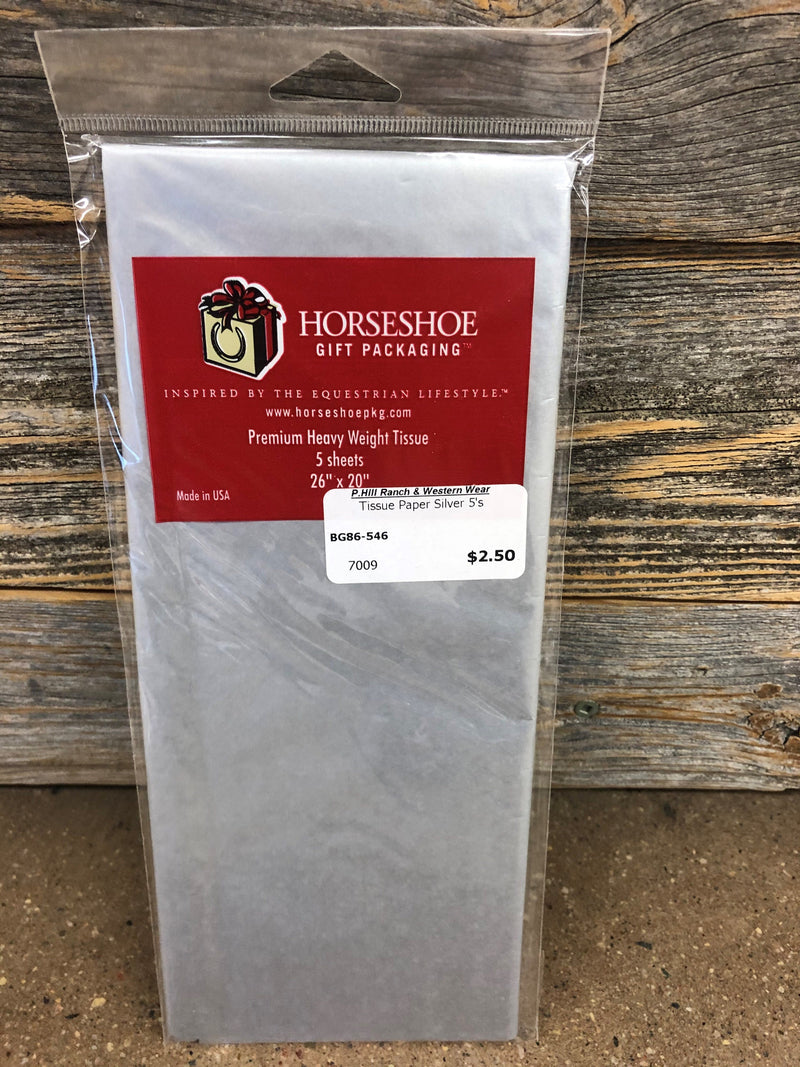 BG86-546 Tissue Paper Silver 5's
