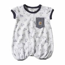 CLCM9691-12 M-Wht/Nvy Romper Carhartt  Pony Print