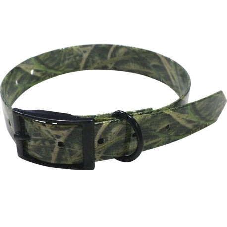 PS1263 Dog Collar Reflective/Camo Biothane
