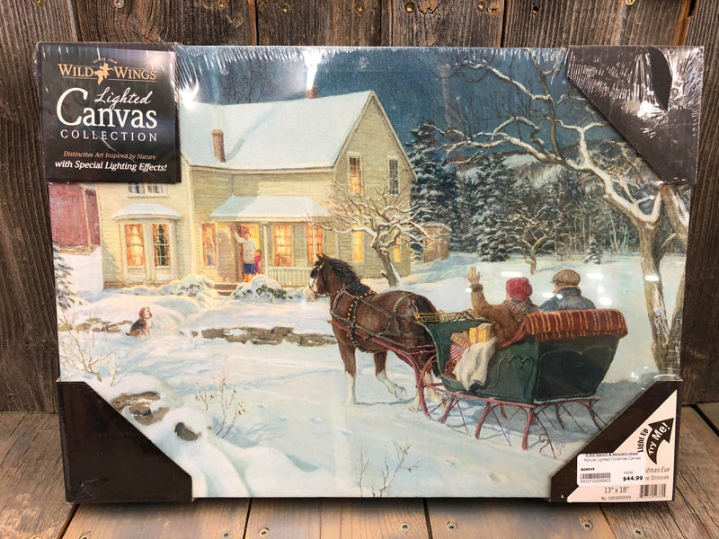 BG8545 Picture Lighted Christmas Canvas