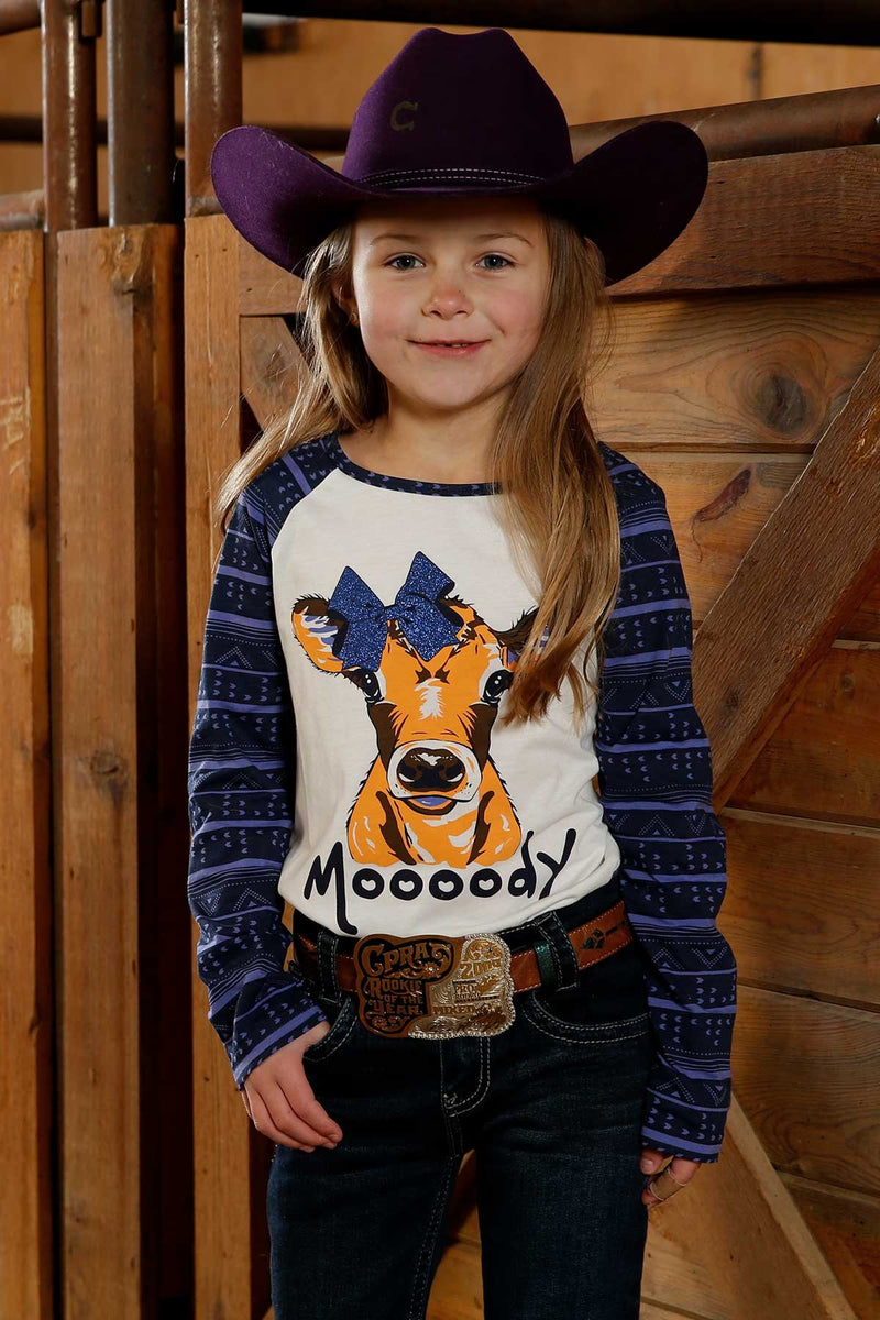 CLCTK3550009 Girls L/S Shirt "Moooody"