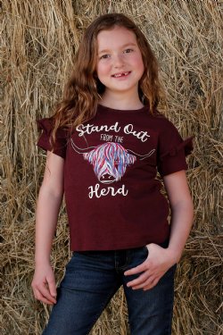 CLCTK8550002 Cruel Girl - Girls S/S Top "Stand Out From The Herd"