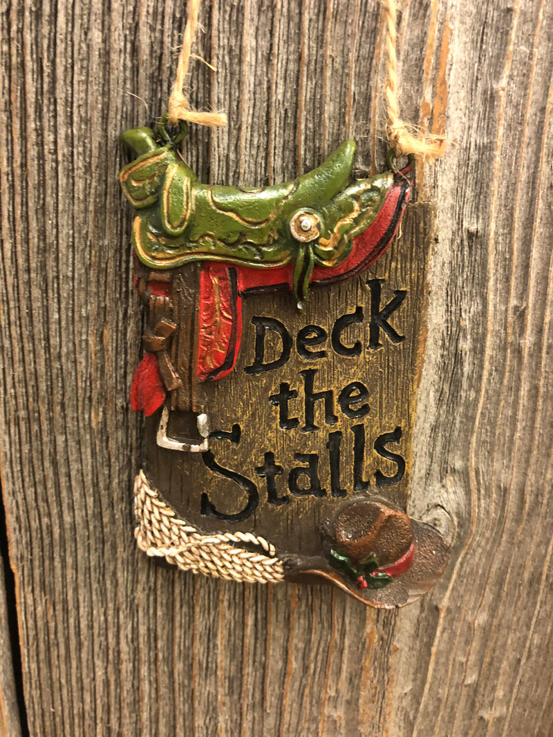 BGCT614 Christmas Ornament Western Themed 4"