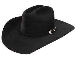 CLA7511601-7 1/8-Black Cowboy Hat Ariat 6X Fur 4