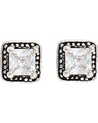 BGER2554 Earings Studded Square