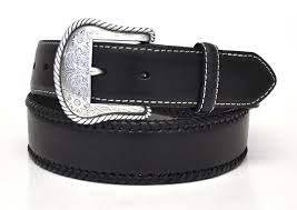 CLN2475601-50-Black Belt Nocona Lace Edge Round