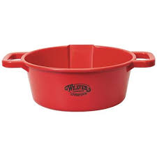 AC69-1073 Feed Pan Plastic Round w/Spout 22QT