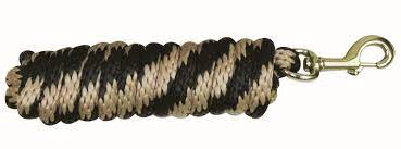 TK292644-10'-Blk Tan Poly Rope Lead 5/8" 10'