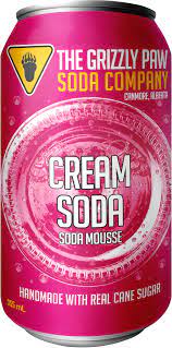 BGGP00004 The Grizzly Paw - Soda- 4 Pack - Cream Soda