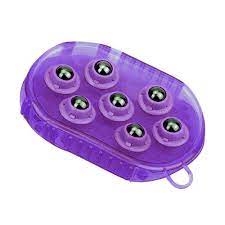 TK374320--Purple Groomer Gel Massage Mitt Magnetic