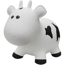 BGFHA1101 Farm Hoppers Cow (White)