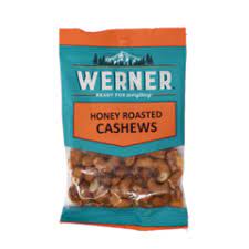BGWE80024 Werner Candy - Honey Roasted Cashews - 70g