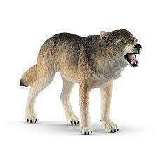 BGSCHYELLOW--Wolf Toy-Schleich Animal L Yellow
