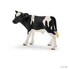 BGSCHRED--Calf Hol Toy-Schleich Animal M Red