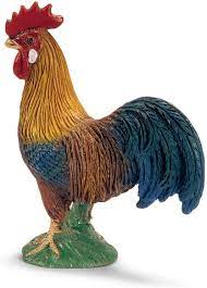 BGSCHGREEN--Rooster Toy-Schleich Animal XS GREEN