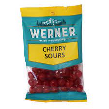 BGWE80038 Werner Candy - Cherry Sours - 212g