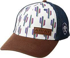 CL1512605 Cap Ball ARIAT Sea Blue/Multi Cactus Snap Back