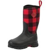 CLMBRG2-5-Rd/Plaid Muck Boot Kids Rugged II