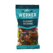 BGWE80039 Werner Candy - Gummy Worms- 184g