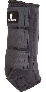 TKCF100-Front M-Charcoal Splint Boot Protective Classic Fit w/Extra Inside Proctection
