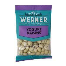 BGWE80072 Werner Candy - Yogurt Raisins- 127g