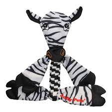PS300-10501 Dog Toy Jolly Pets Animal Flathead - Zebra - Small