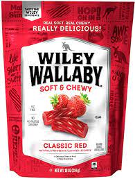 BGLIQUORICE7.5OZ--Red Licorice Wiley Wallaby