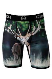 CLMXY6010010-XL-ELK Cinch Men's 9" Boxer Briefs "Elk"