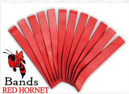 TKRSWRAPS-Red Horn Wraps 12 Bands - Red