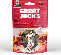PSD941-90236 Dog Treat Great Jack's Liver w/Cranberry