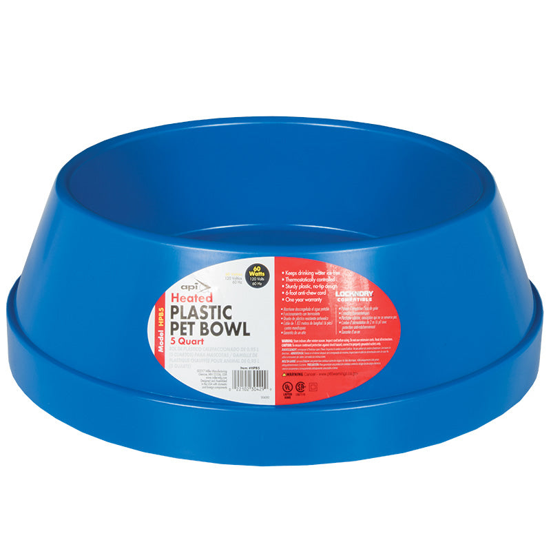 PS600-102 Heated Pet Bowl 5qt Plastic