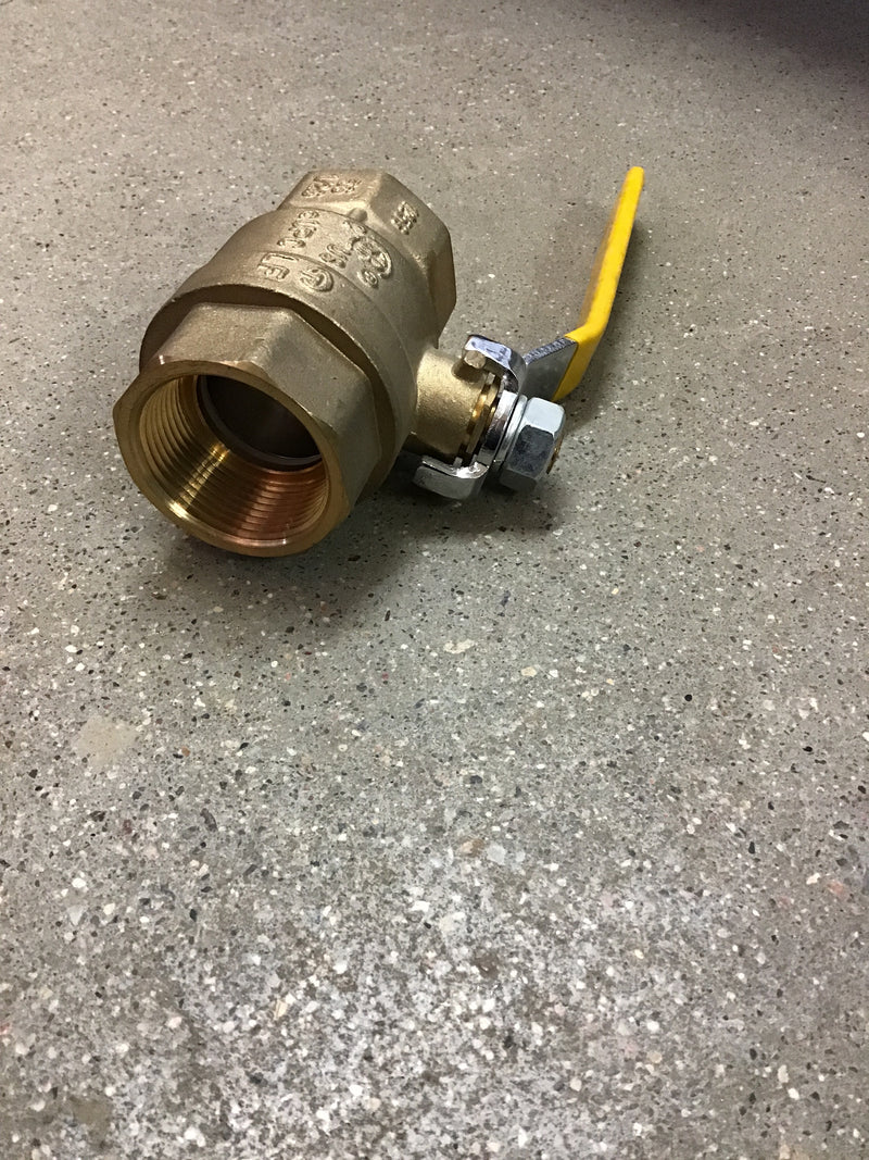 LEBV2103-J Ball Valve FIP Regular- 1 1/4" Brass