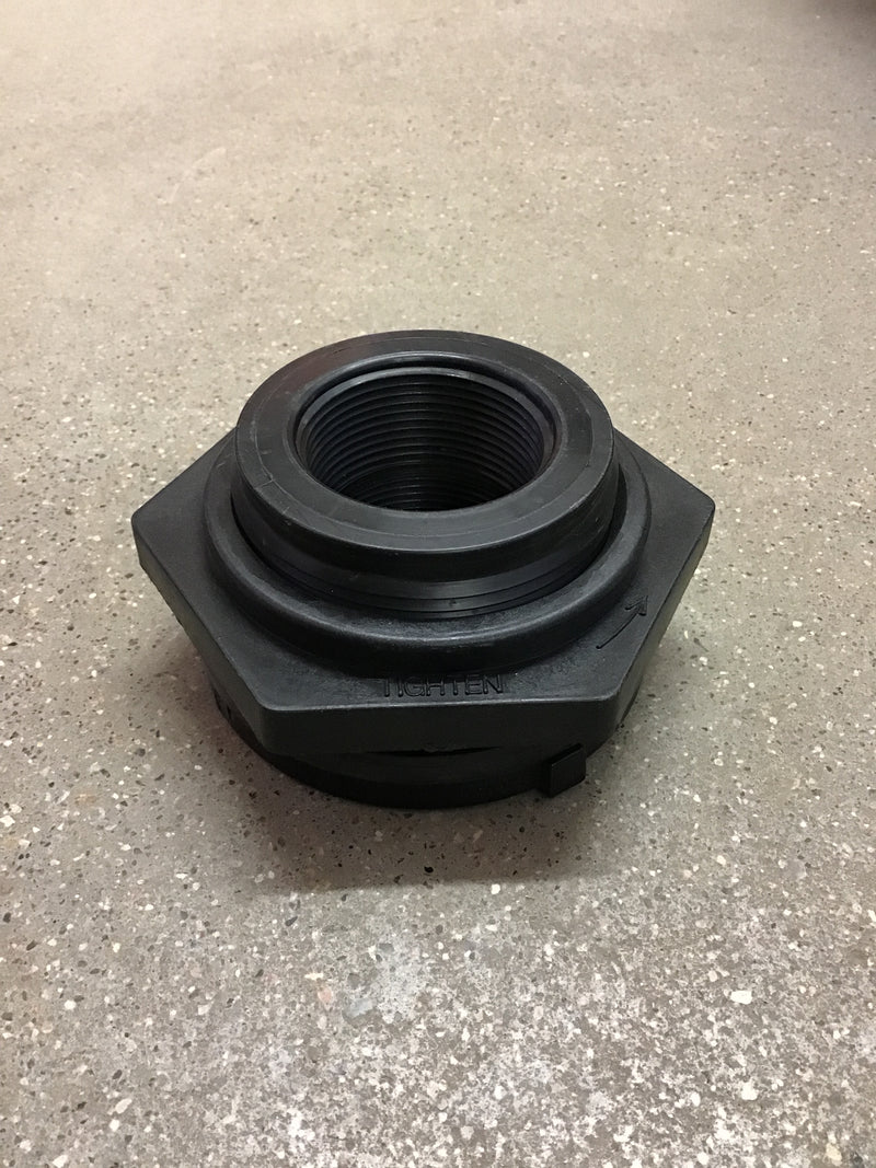 LE3695-0000150 Bulkhead Union Poly 1 1/2"