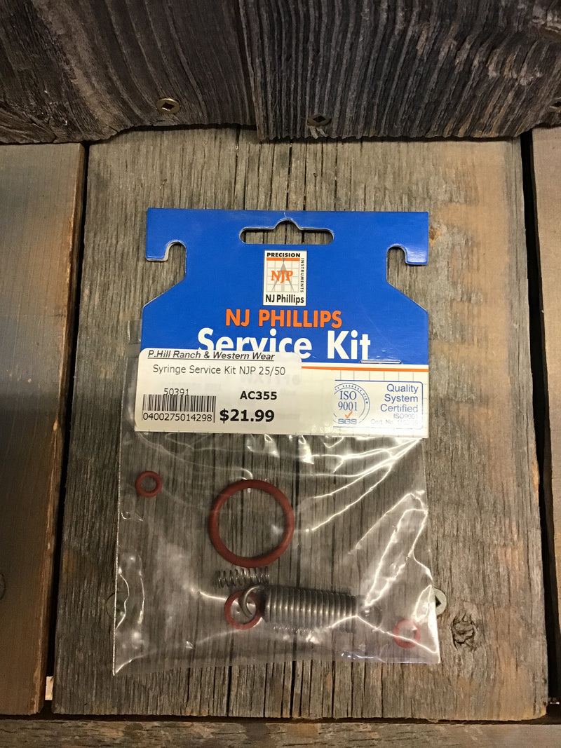 AC355 Syringe NJPhillips Service Kit 25/50