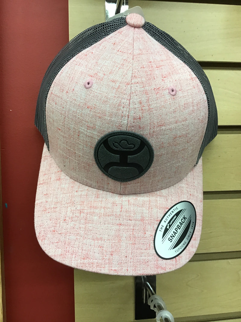 CL2104T-PKGY Cap - Hooey Blush Trucker Pk/Gry Logo/Snap Back