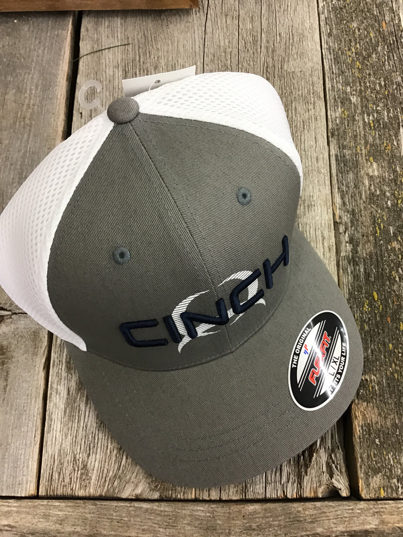 CLMCC0653311-L/XL-Gry/Wht Ball Cap Cinch FlexFit