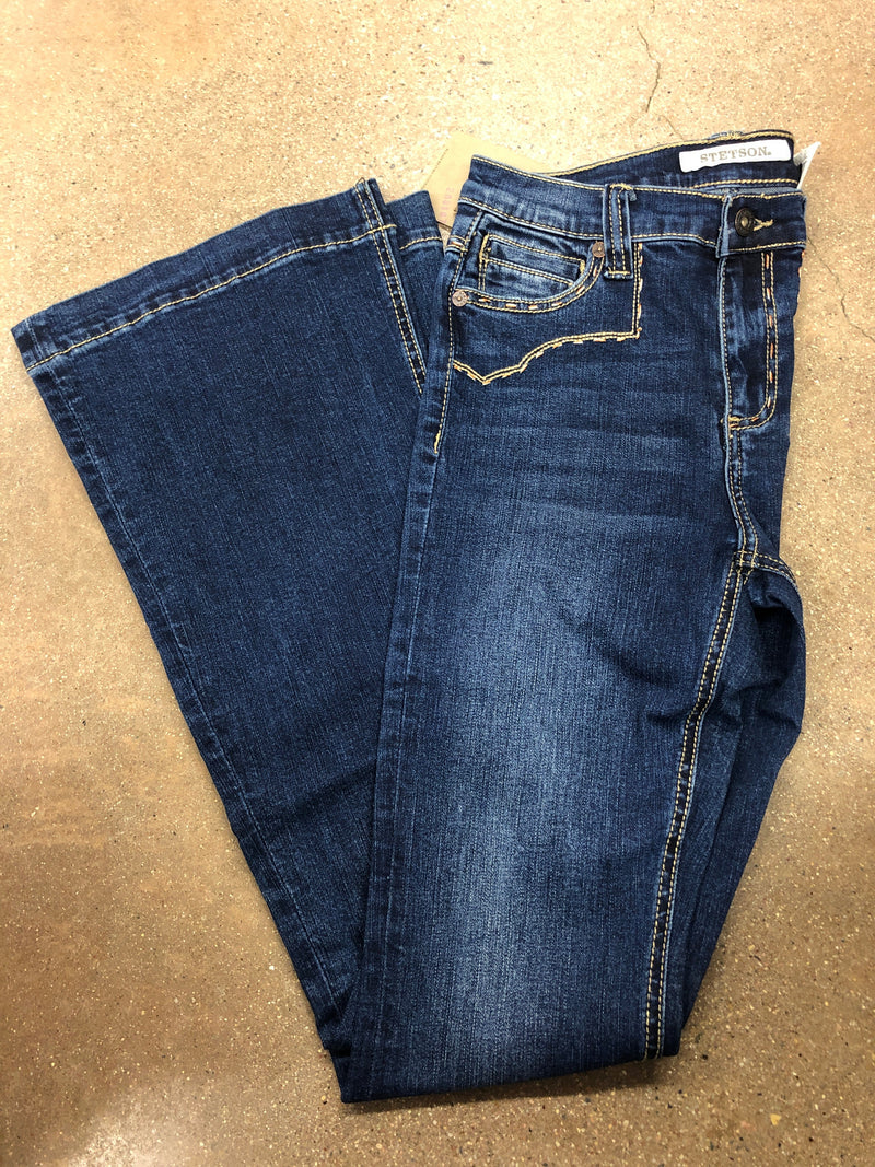 CL11-054-0921-2407 Stetson Jean Flair Leg -Plain Back Pkt w/Fancy Yokeseam