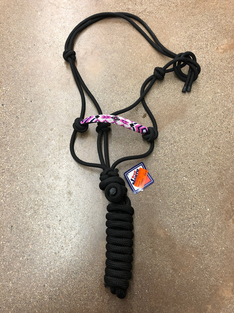 TKRH3328 Rope Halter Beaded w/ 10' lead