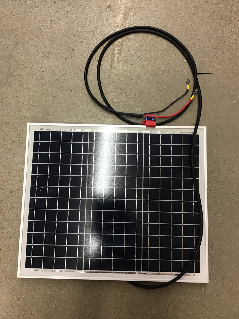FE30WATT Solar Panel 30 Watt Glass w/ Voltage Reg
