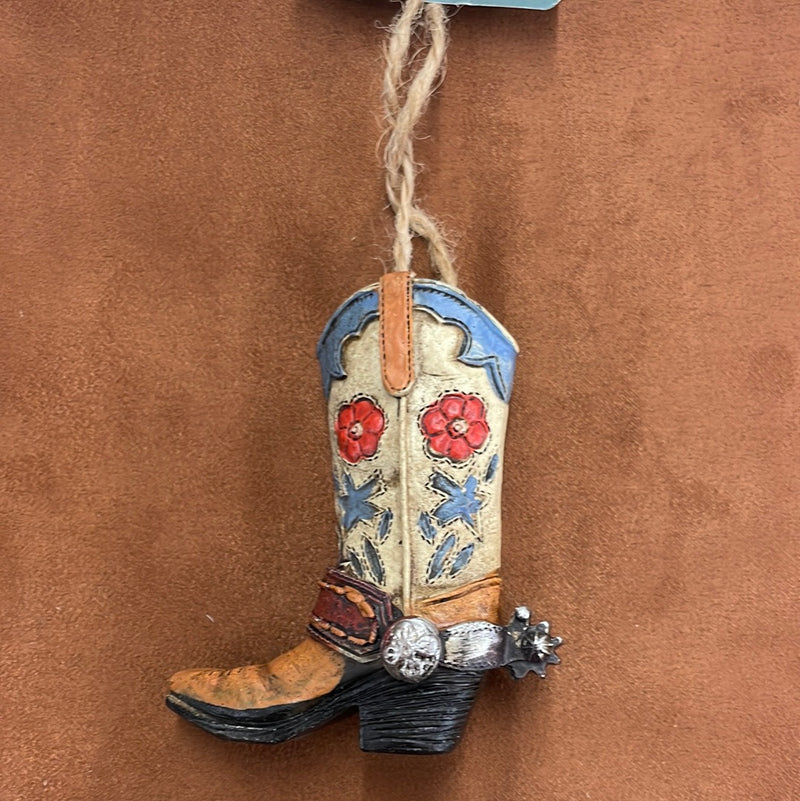 BG91-1058-0-0 Ornament- Floral Boot