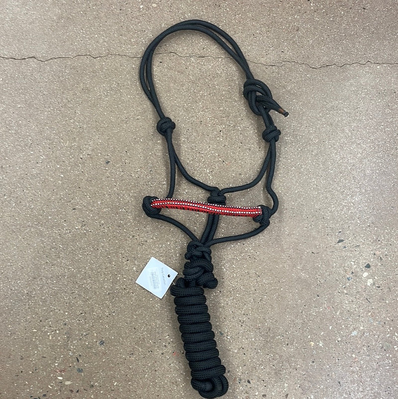 TKRH3356 Rope Halter Braided Crystal w/ 10' lead